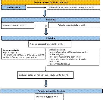 Iron status and anemia control are related to peritoneal membrane properties in peritoneally dialyzed patients